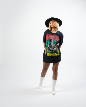 Hendrix T-shirt Dress | Black