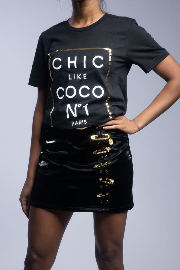 Chic Like Coco T-shirt | Black